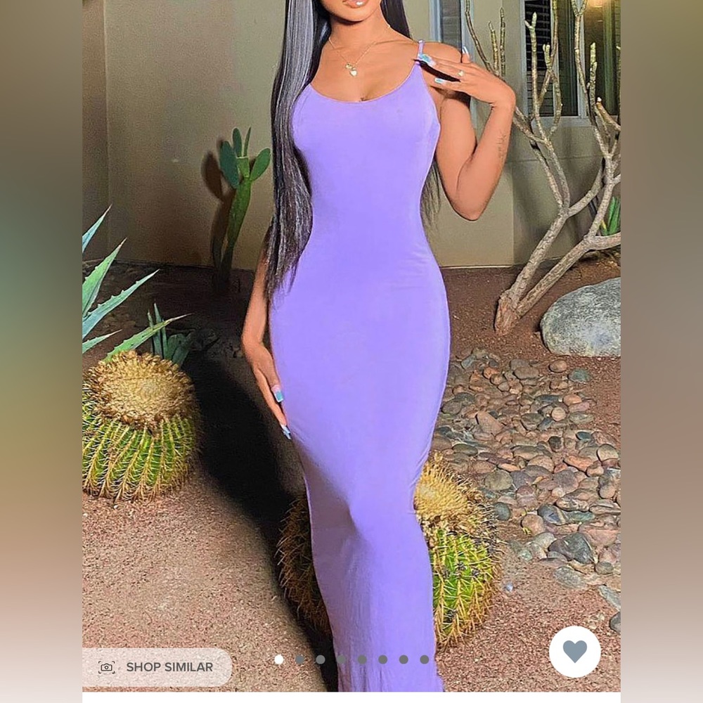 Long stretchy body con dress